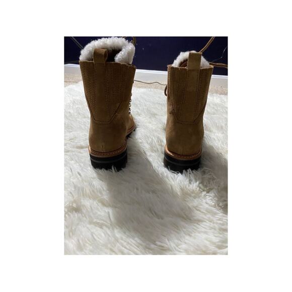 Marc Fisher LTD Izzie Genuine Shearling Brown Leather Boots - Size 6 1/2 (NWOB) - Picture 3 of 4